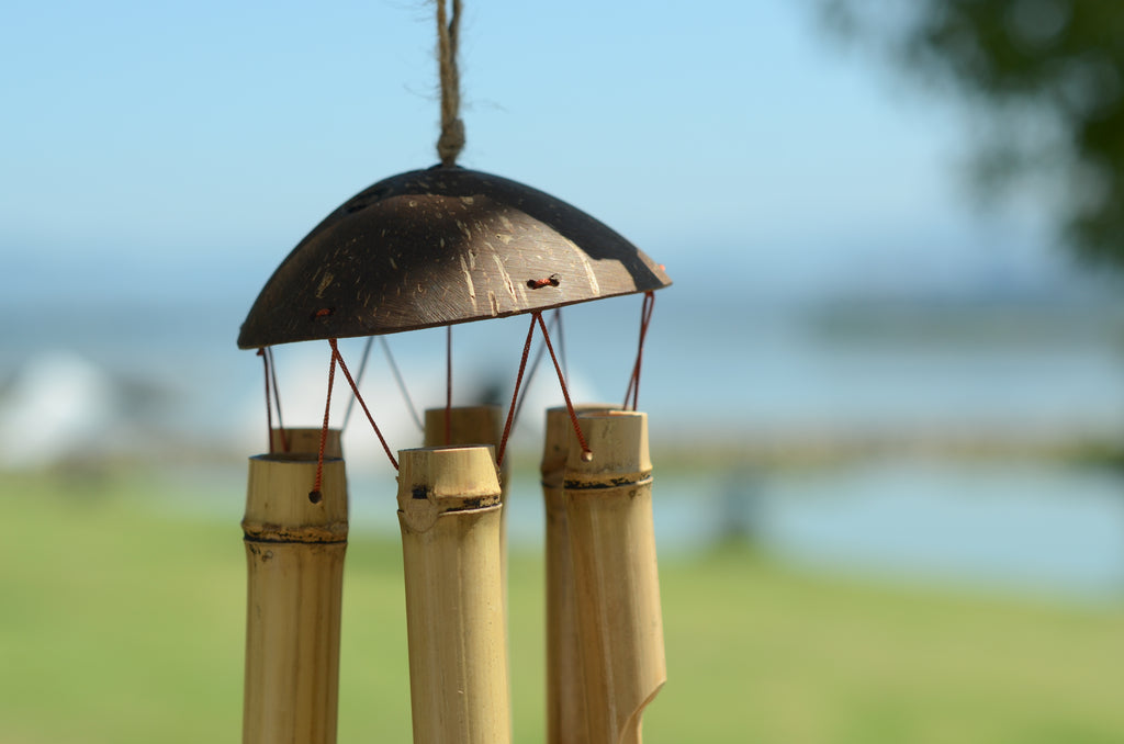 Jiliwa™ Custom Pet Bamboo Wind Chime With Coconut Dome